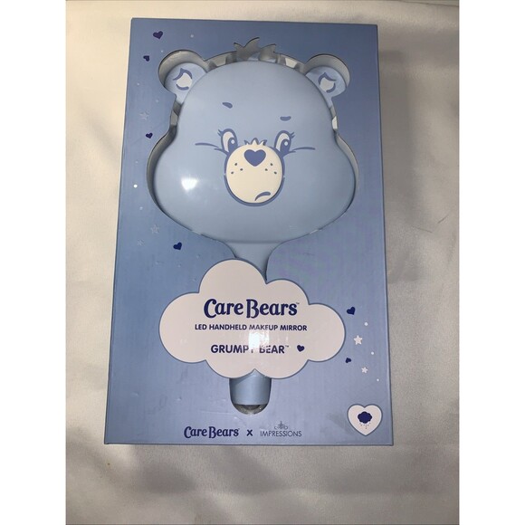 Collectible Mirror Care Bears Led Handheld Makeup Mirror, Cute Grumpy Bear - Picture 2 of 8